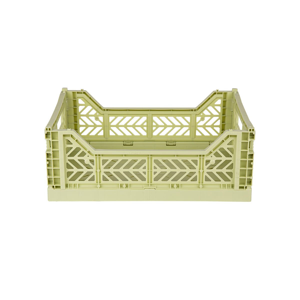 Midi Folding Crate (Lime Cream)