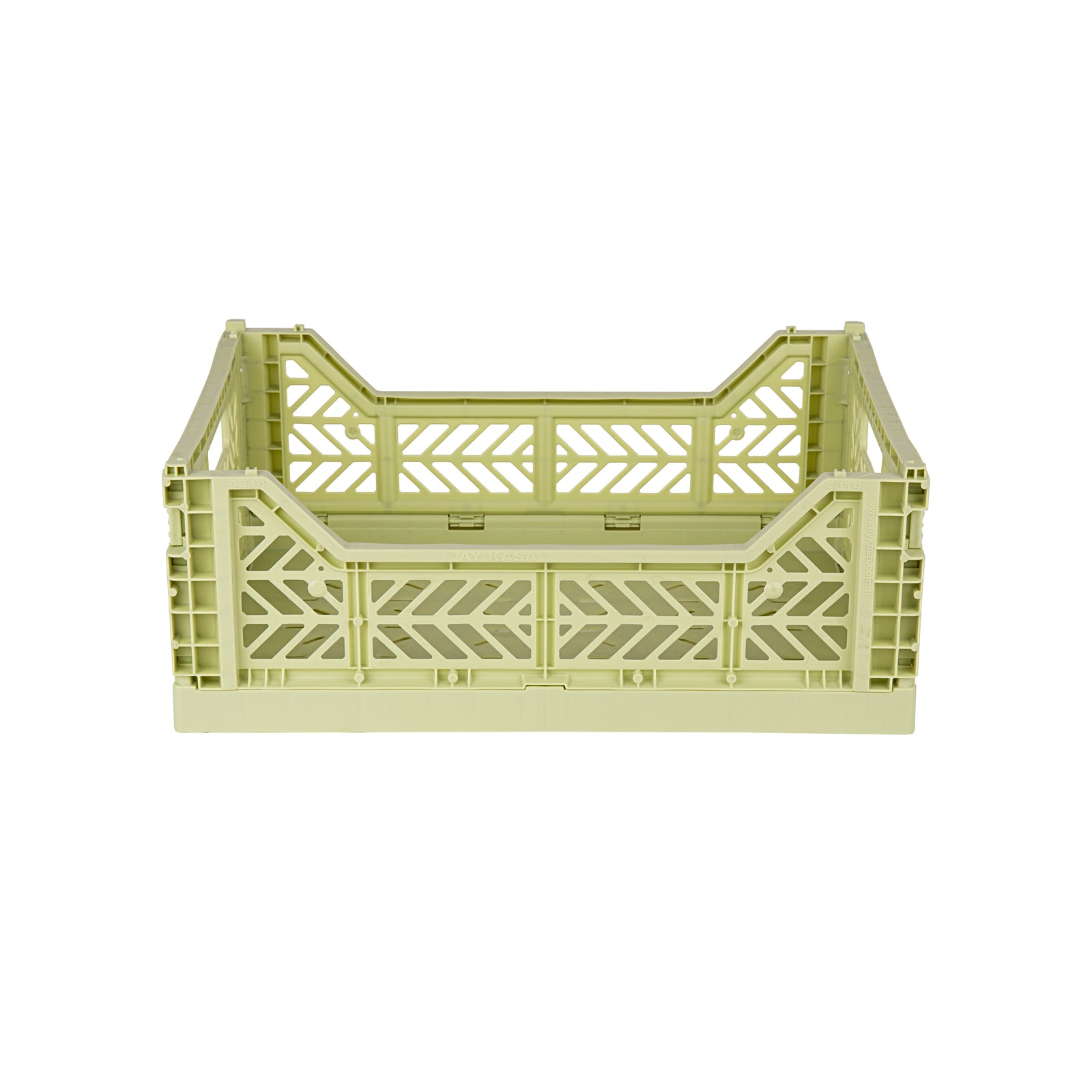 Midi Folding Crate (Lime Cream)