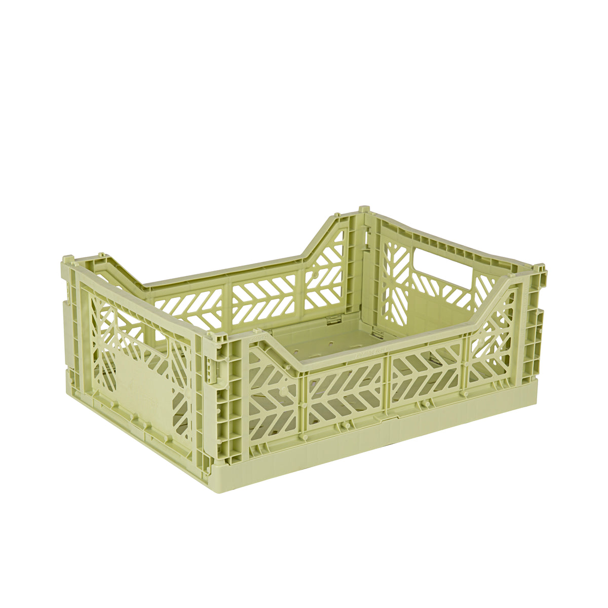 Midi Folding Crate (Lime Cream)