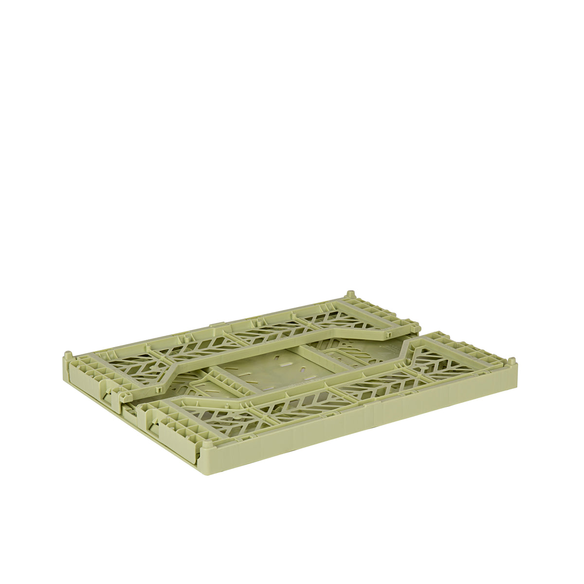 Midi Folding Crate (Lime Cream)