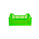 Midi Folding Crate (Neon Green)