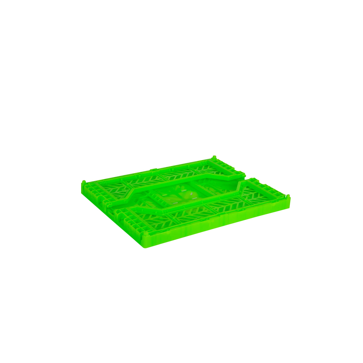Midi Folding Crate (Neon Green)