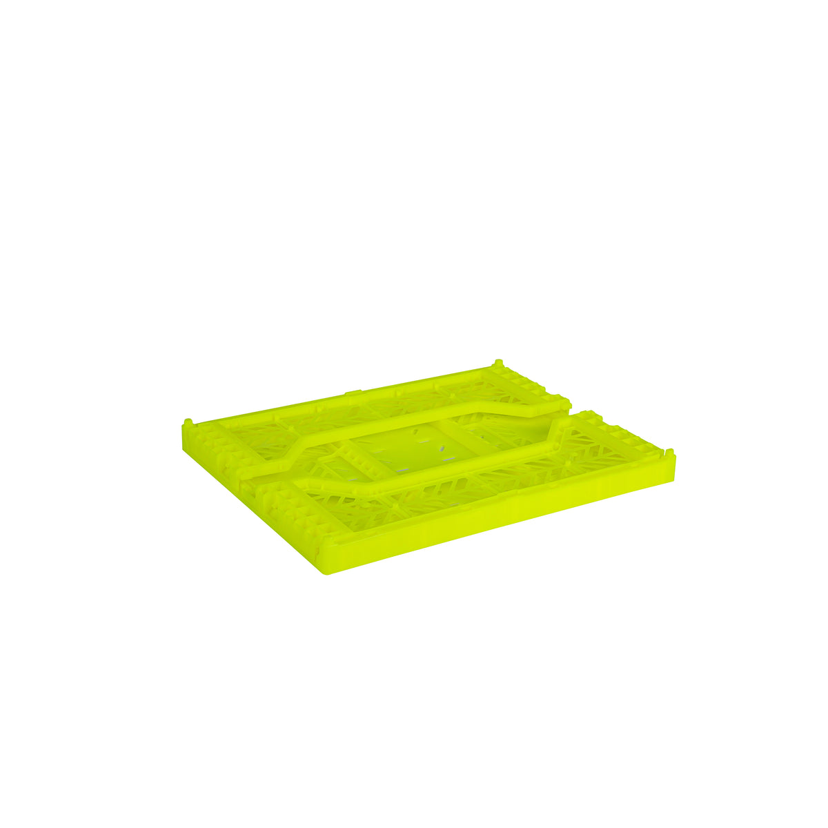 Midi Folding Crate (Neon Yellow)