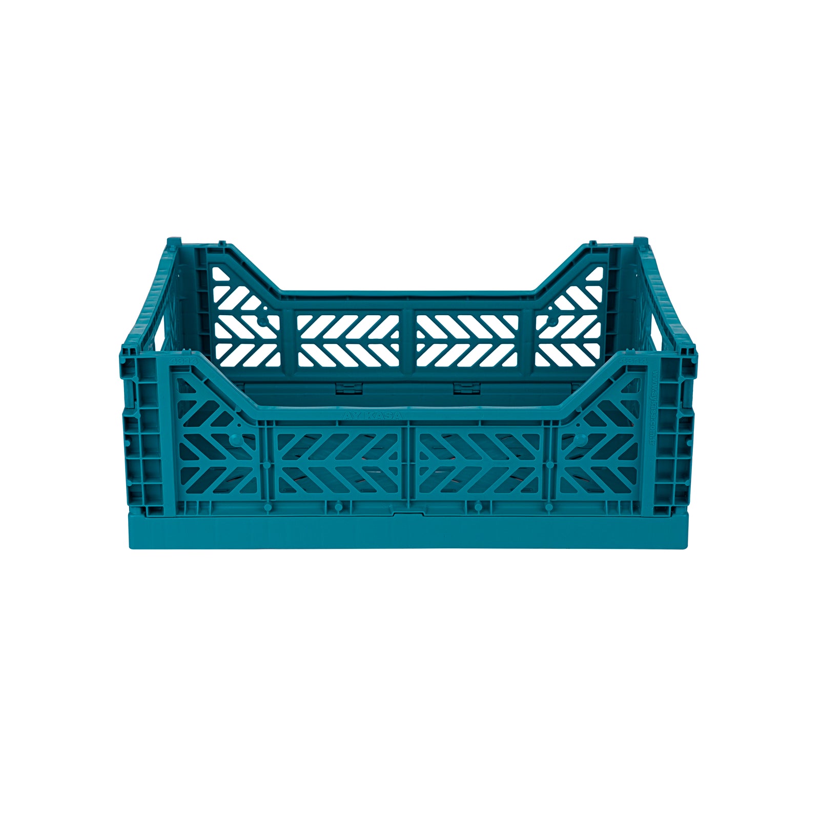 Midi Folding Crate (Peacock Green)