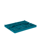 Midi Folding Crate (Peacock Green)