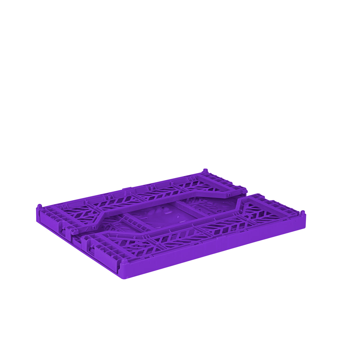 Midi Folding Crate (Violet)