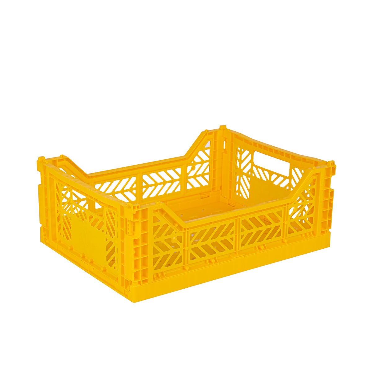 Midi Folding Crate (Yellow)