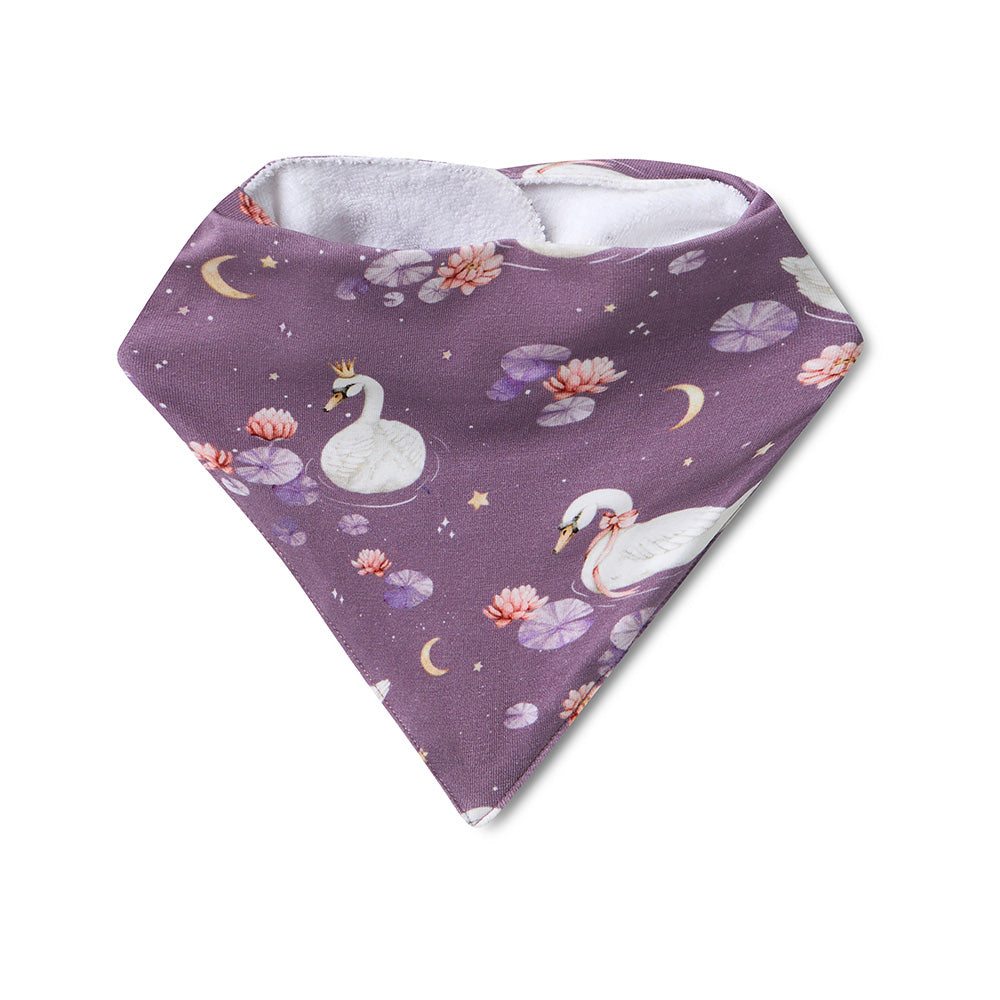 Midnight Swan Dribble Bib