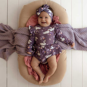 Midnight Swan Long Sleeve Dress