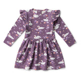 Midnight Swan Long Sleeve Dress