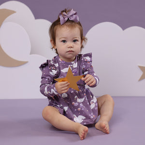 Midnight Swan Long Sleeve Dress