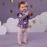 Midnight Swan Long Sleeve Top With Frill