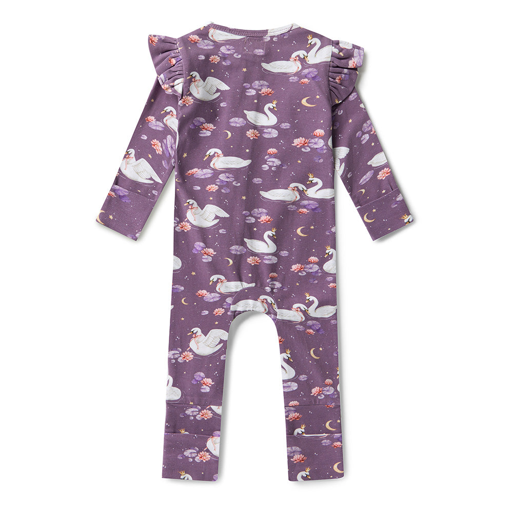 Midnight Swan Snugglesuit Convertible Romper