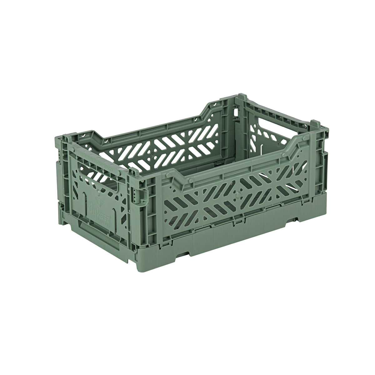 Mini Folding Crate (Almond Green)