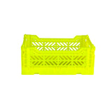 Mini Folding Crate (Neon Yellow)