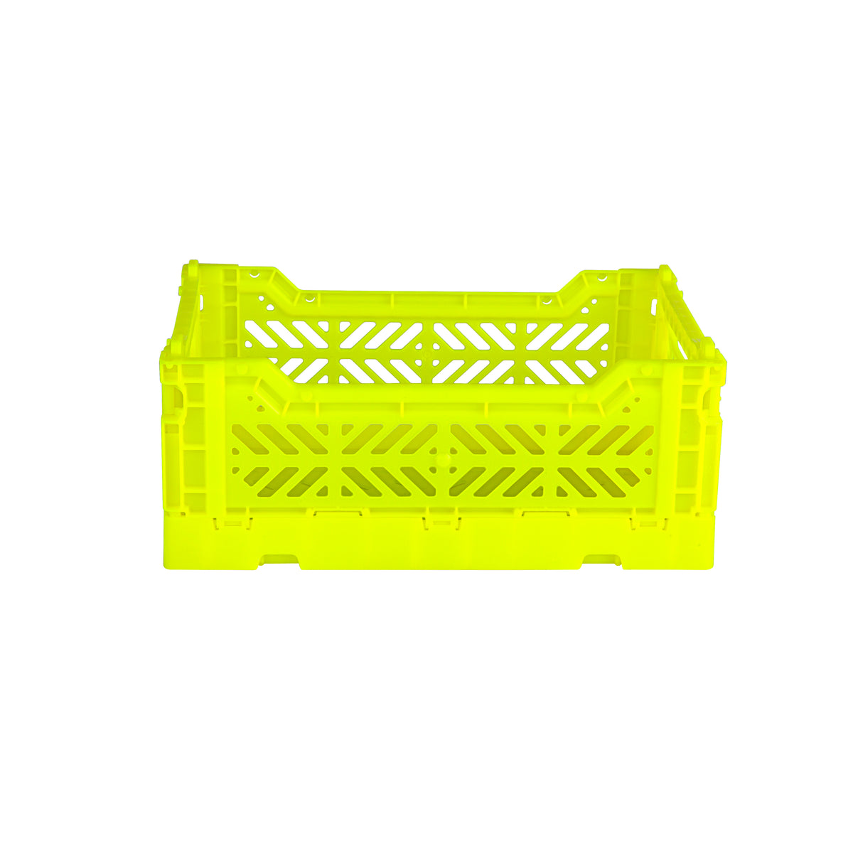 Mini Folding Crate (Neon Yellow)