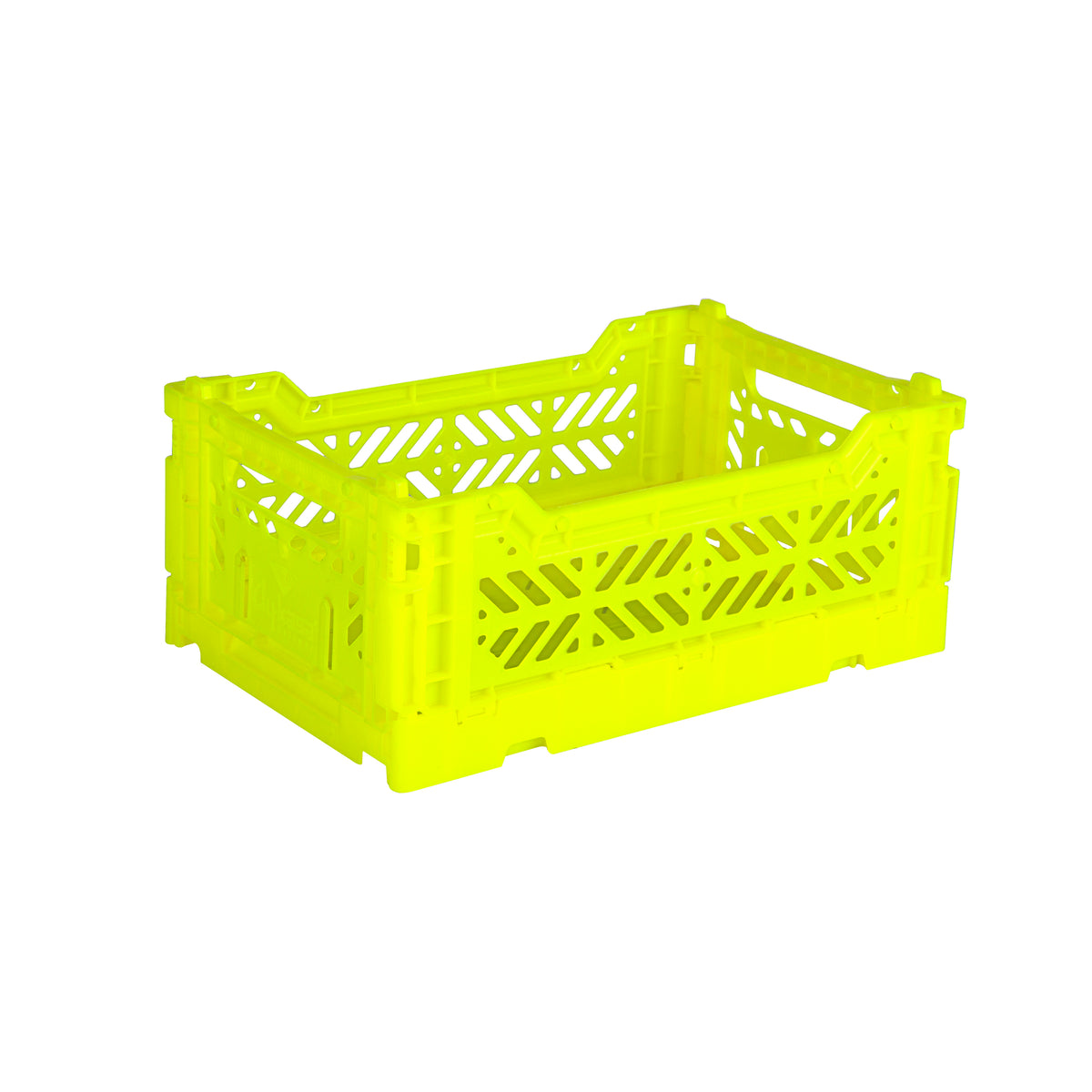 Mini Folding Crate (Neon Yellow)