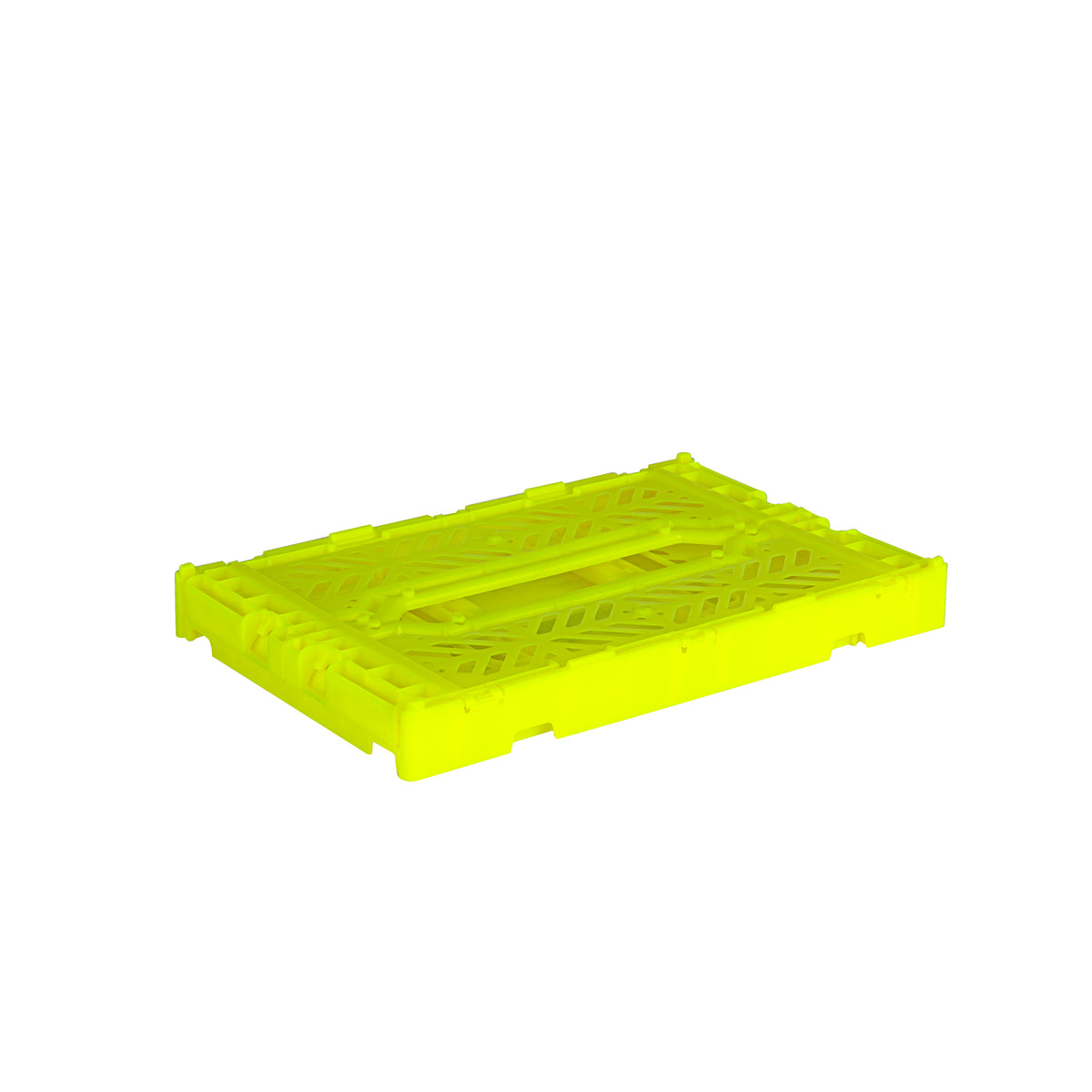 Mini Folding Crate (Neon Yellow)