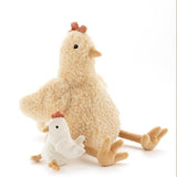 Henrietta the Hen Rattle (Cream)