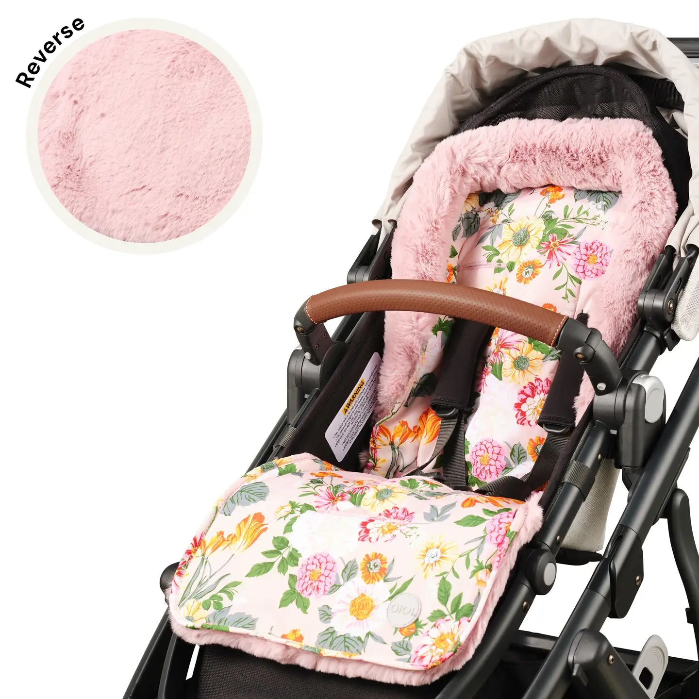 Cozy Fleece Pram Liner (Garden Party)