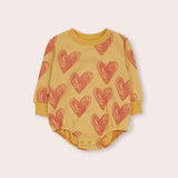 Young Hearts Sweater Romper