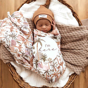 Palm Springs & Hazelnut Reversible Milestone Cards