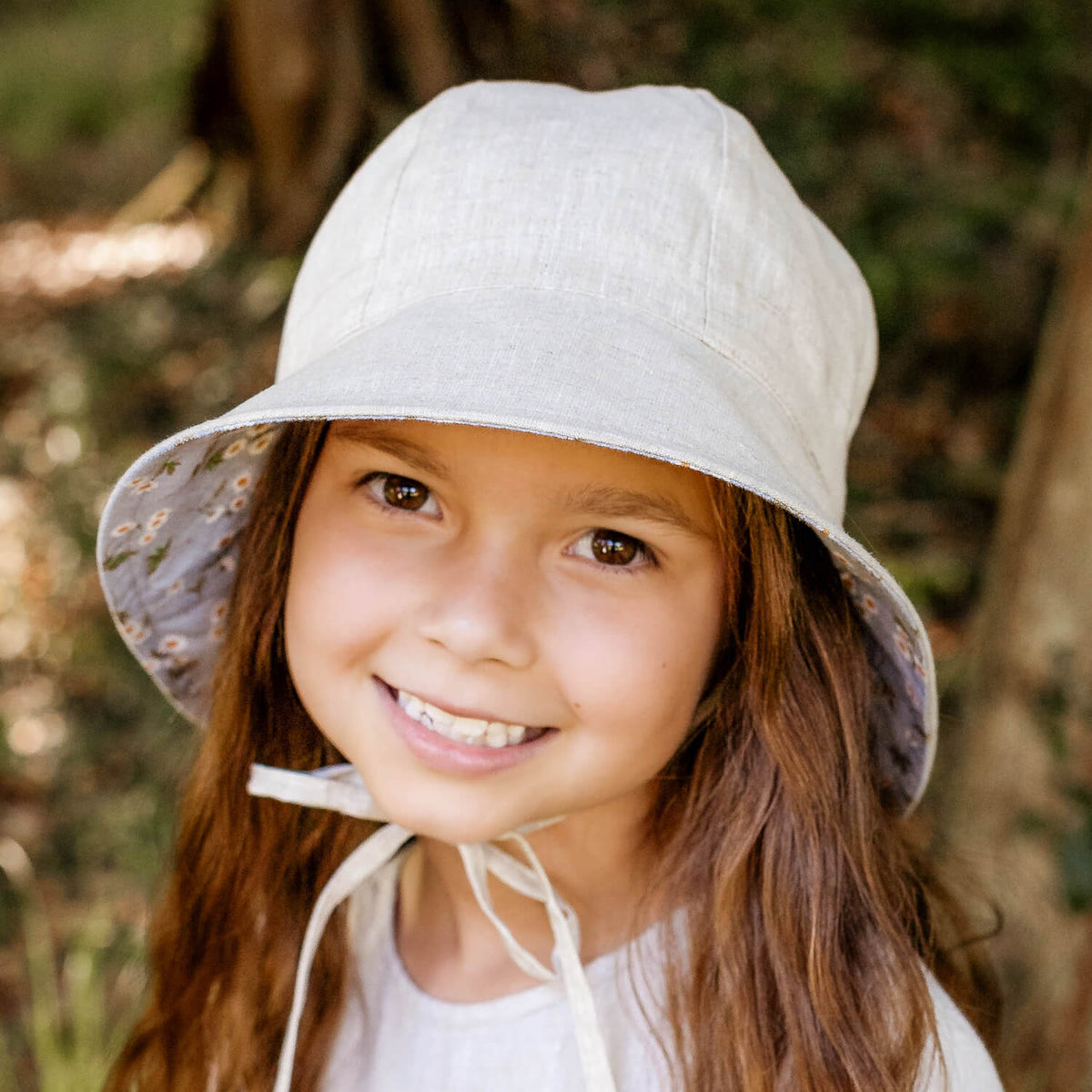 Wanderer Panelled Bucket Sun Hat (Daisy)