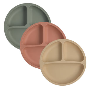 Round Suction Plate (9 Colours)