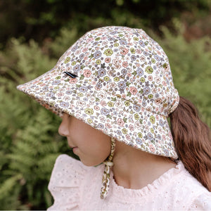 Ponytail Bucket Sun Hat (Floret)