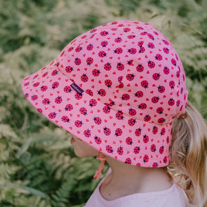 Ponytail Bucket Hat (Ladybug)