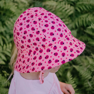 Ponytail Bucket Hat (Ladybug)