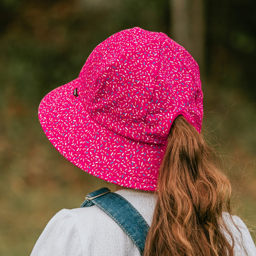 Ponytail Bucket Sun Hat (Sprinkles)