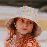 Ponytail Swim Bucket Hat (Rainbow)