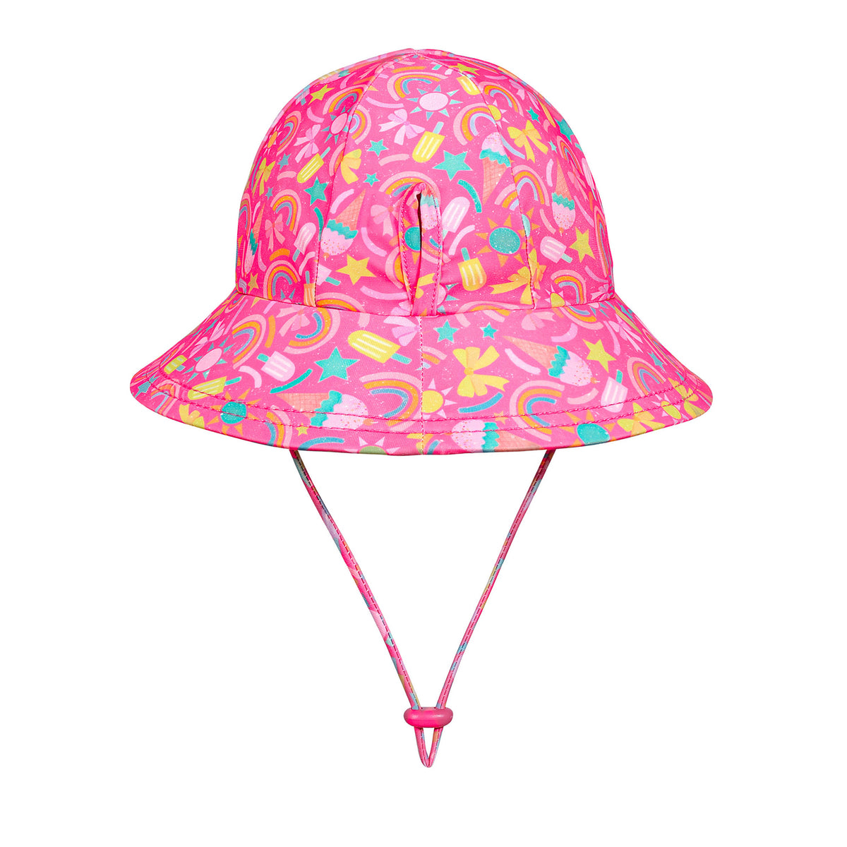 Ponytail Swim Bucket Hat (Summertime)