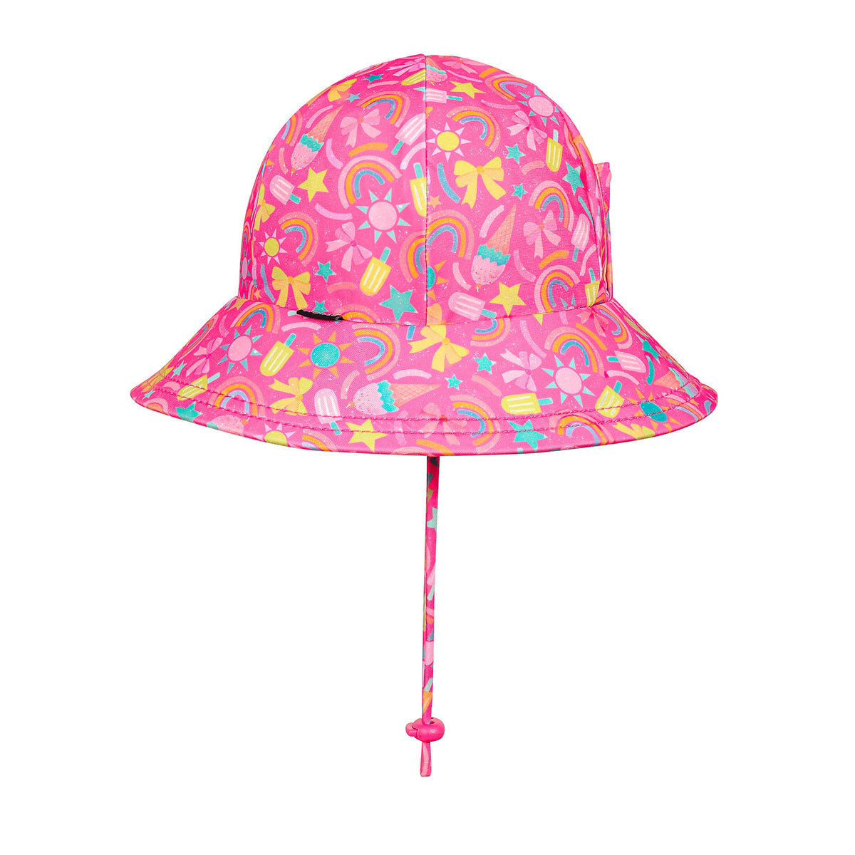 Ponytail Swim Bucket Hat (Summertime)
