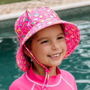Ponytail Swim Bucket Hat (Summertime)