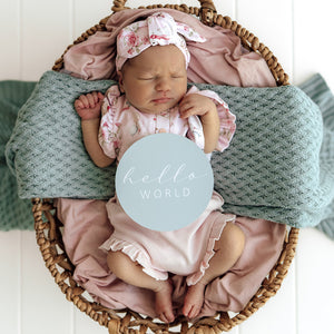 Tea Party & Sage Reversible Milestone Cards