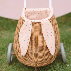 Rattan Bunny Luggy with Lining - Gumdrop