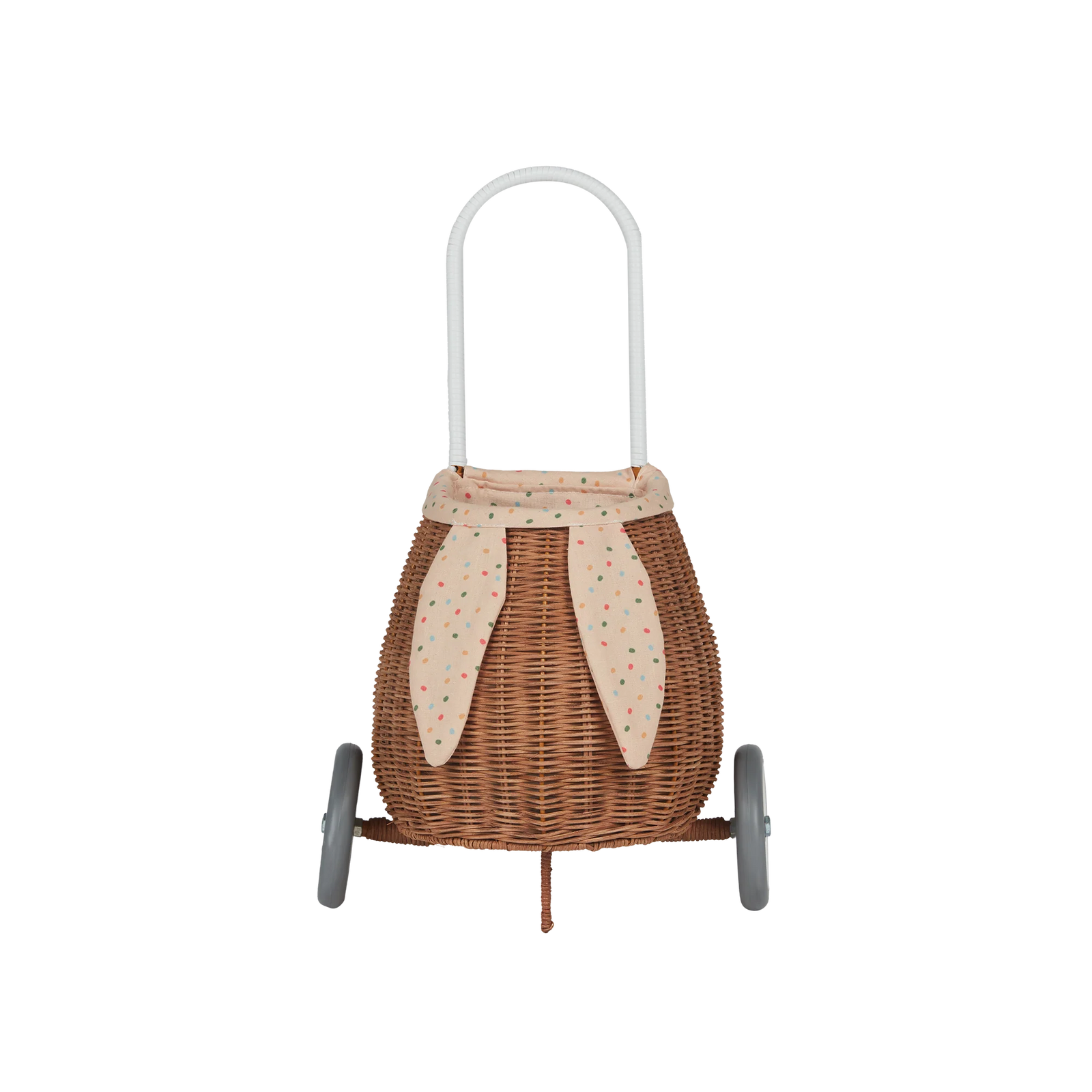 Rattan Bunny Luggy with Lining - Gumdrop