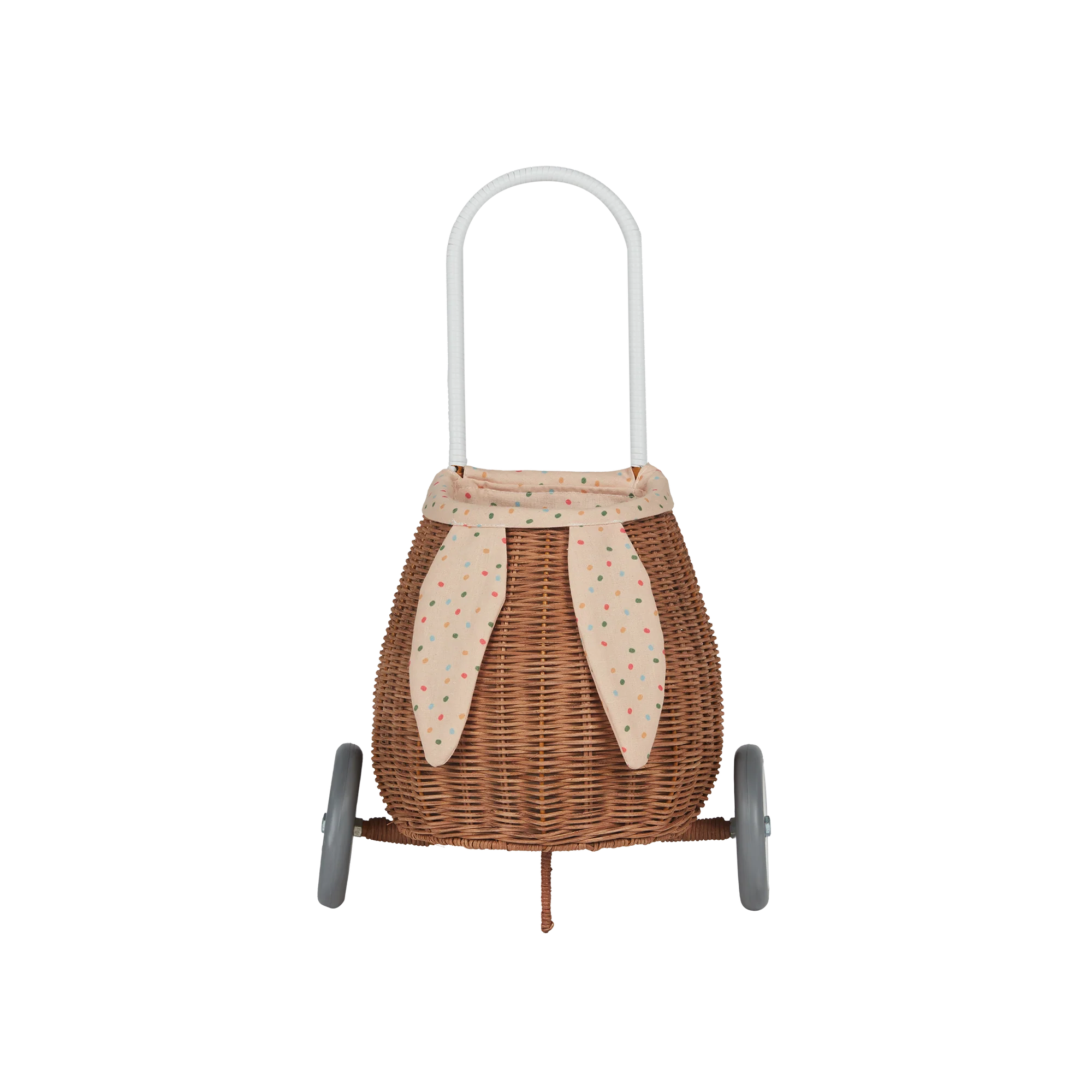 Rattan Bunny Luggy with Lining - Gumdrop