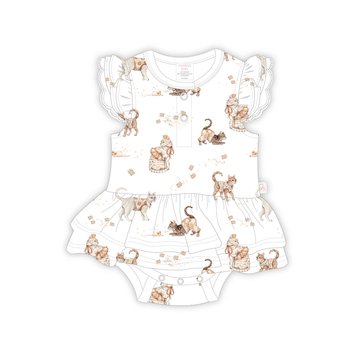 Royal Whiskers Bodysuit Dress