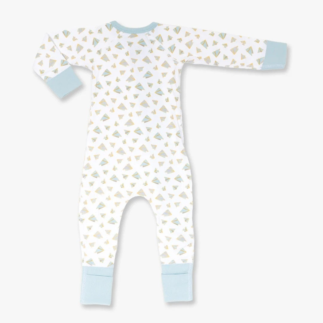 Paper Plane Zip Romper