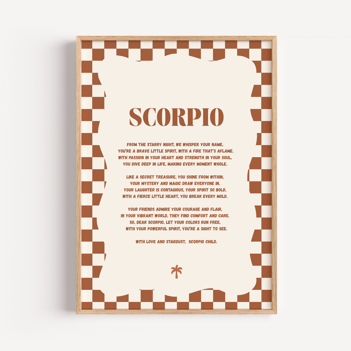 Boho Zodiac A4 Print (Scorpio)