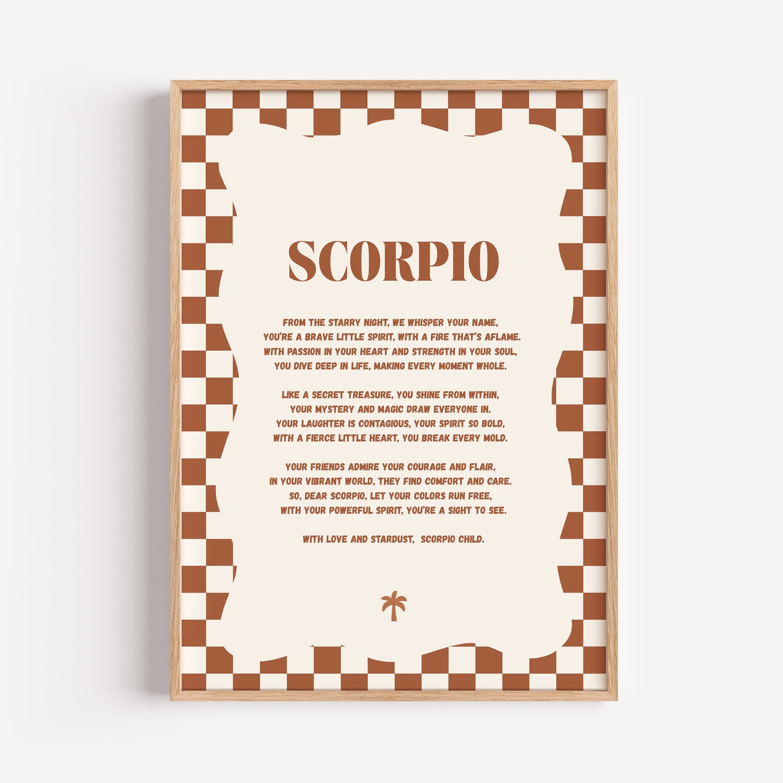 Boho Zodiac A4 Print (Scorpio)