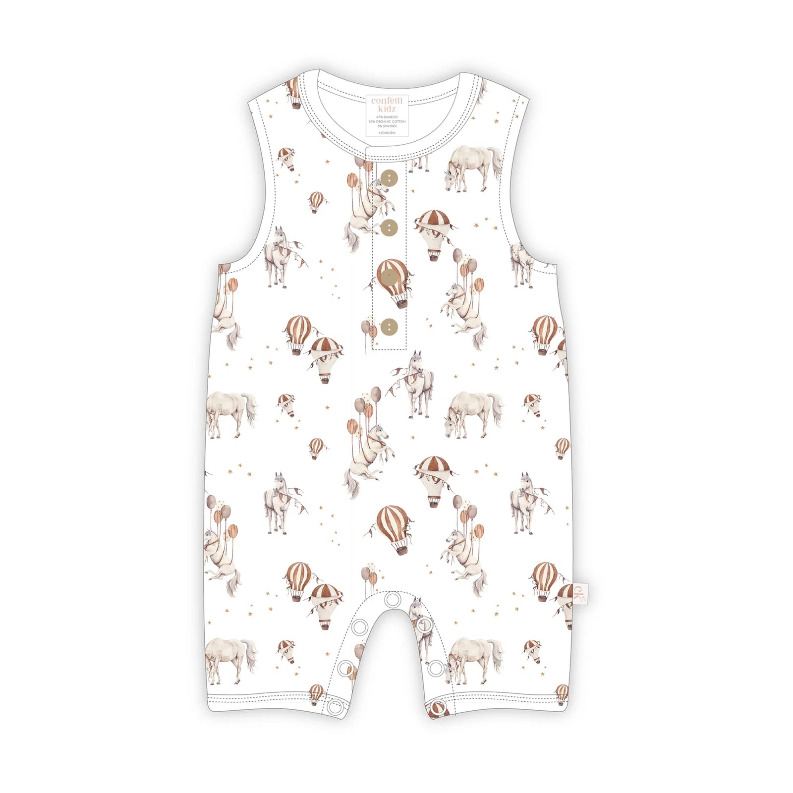 Sky Stallions Sleeveless Romper