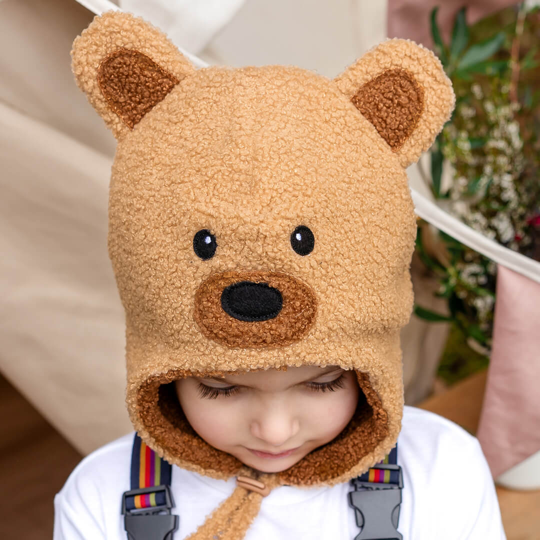 Teddy Snuggle Beanie (Brown)