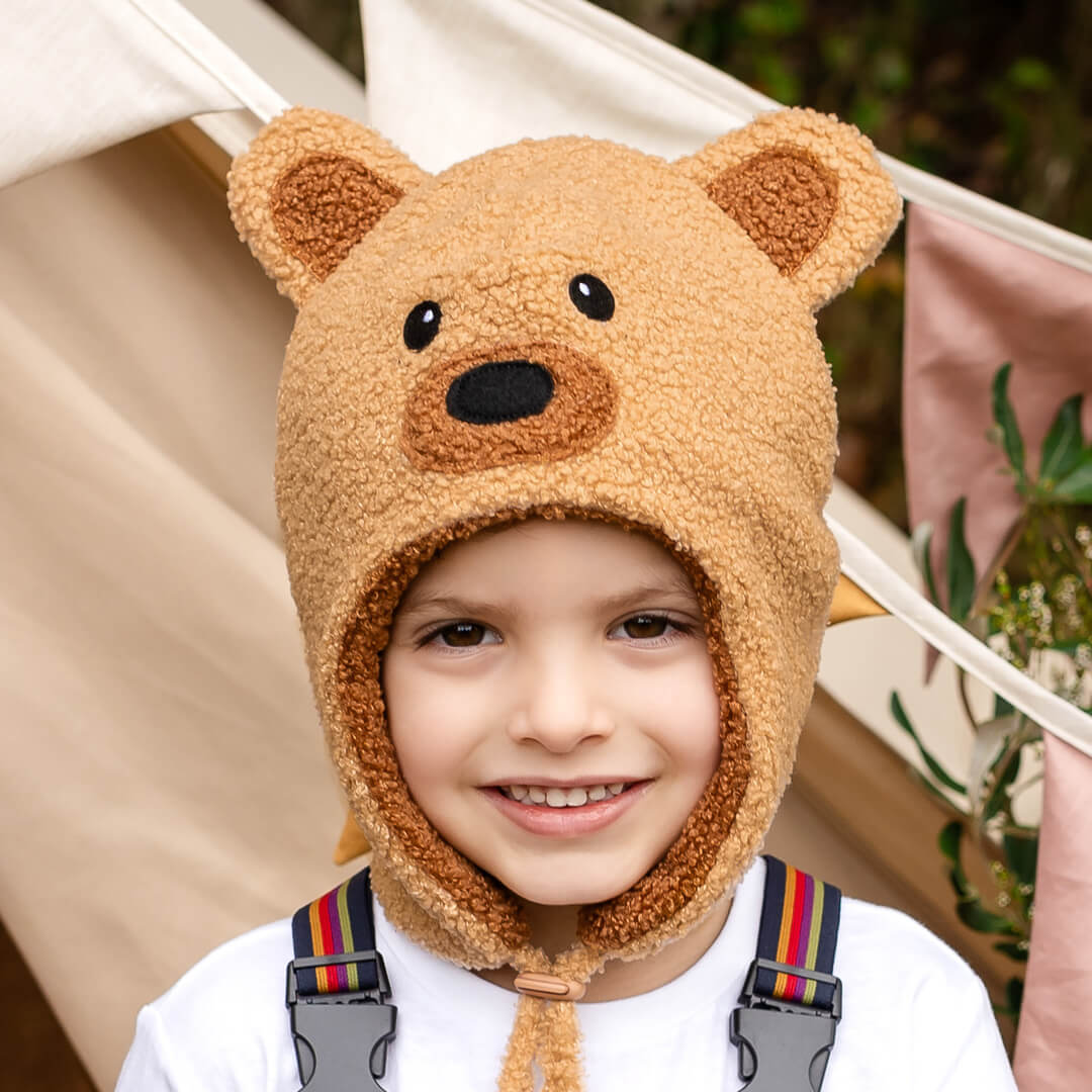 Teddy Snuggle Beanie (Brown)