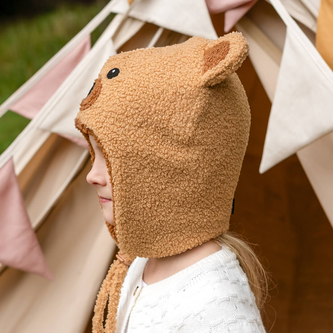 Teddy Snuggle Beanie (Brown)