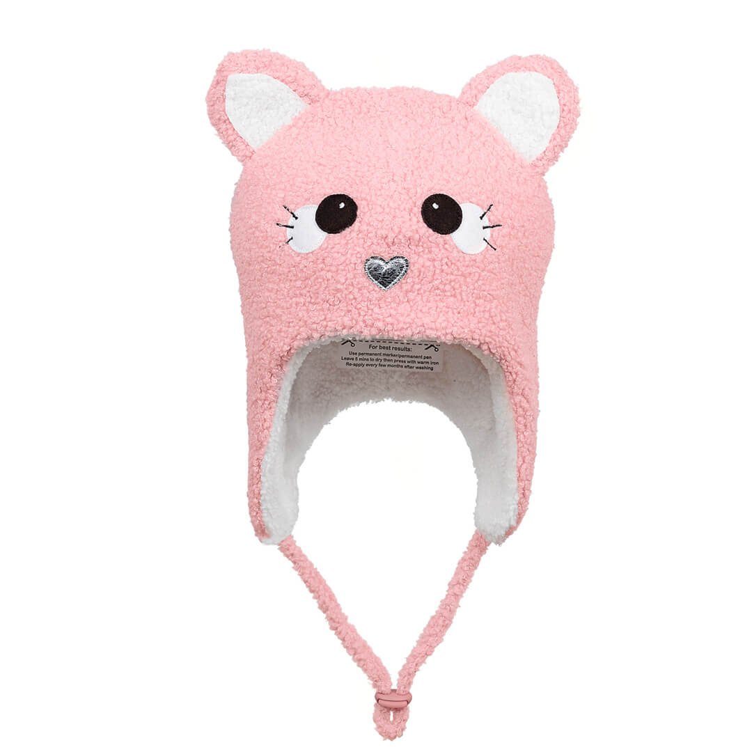 Kitty Snuggle Beanie (Pink)