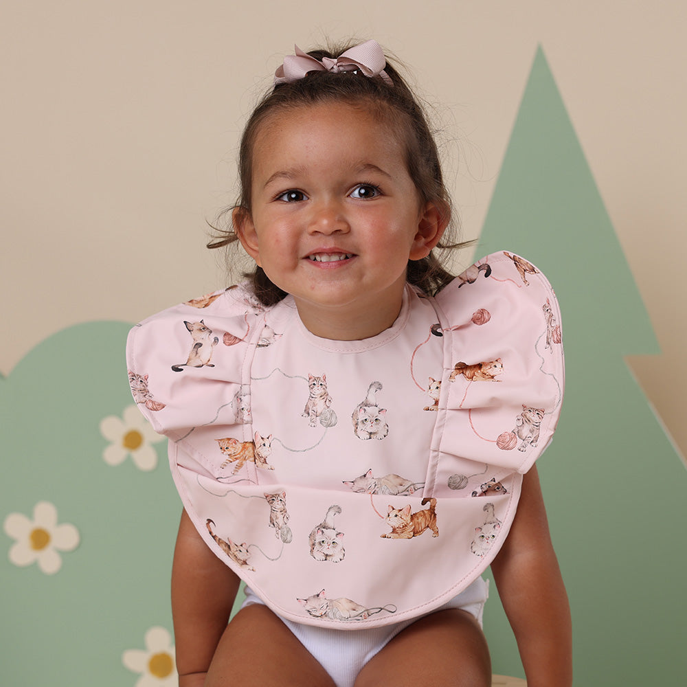 Kittens Frill Snuggle Bib